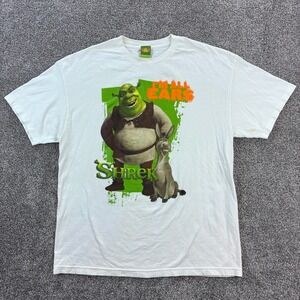 Vintage‎ Y2k Shrek 2 Shirt Mens XL White Dreamworks All Ears Movie Promo